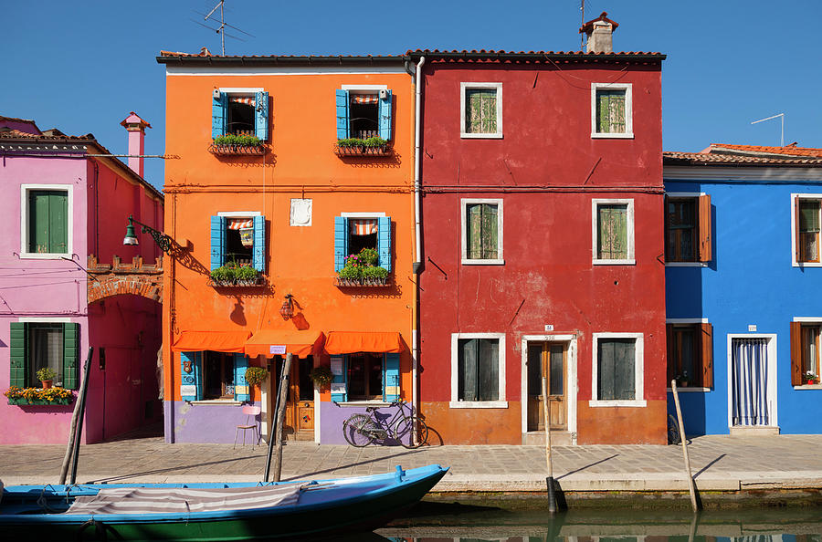 Italy, Venice, Colourful Houses And Photograph by Westend61