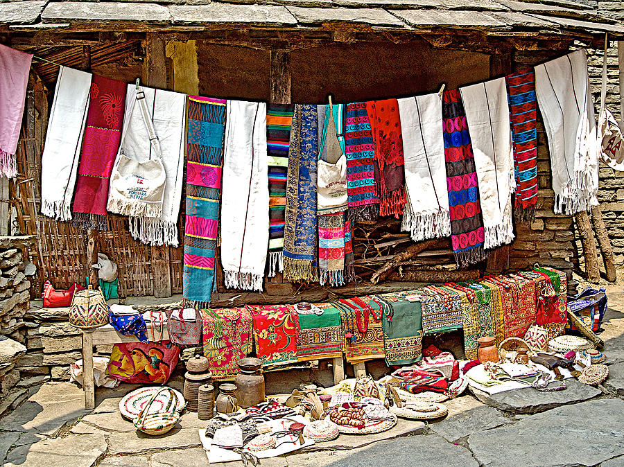 Items For Sale In Mothers Village Nepal Photograph By Ruth Hager Fine Art America