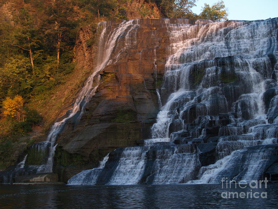 Ithaca Falls  --  Late Afternoon Photograph by Anna Lisa Yoder