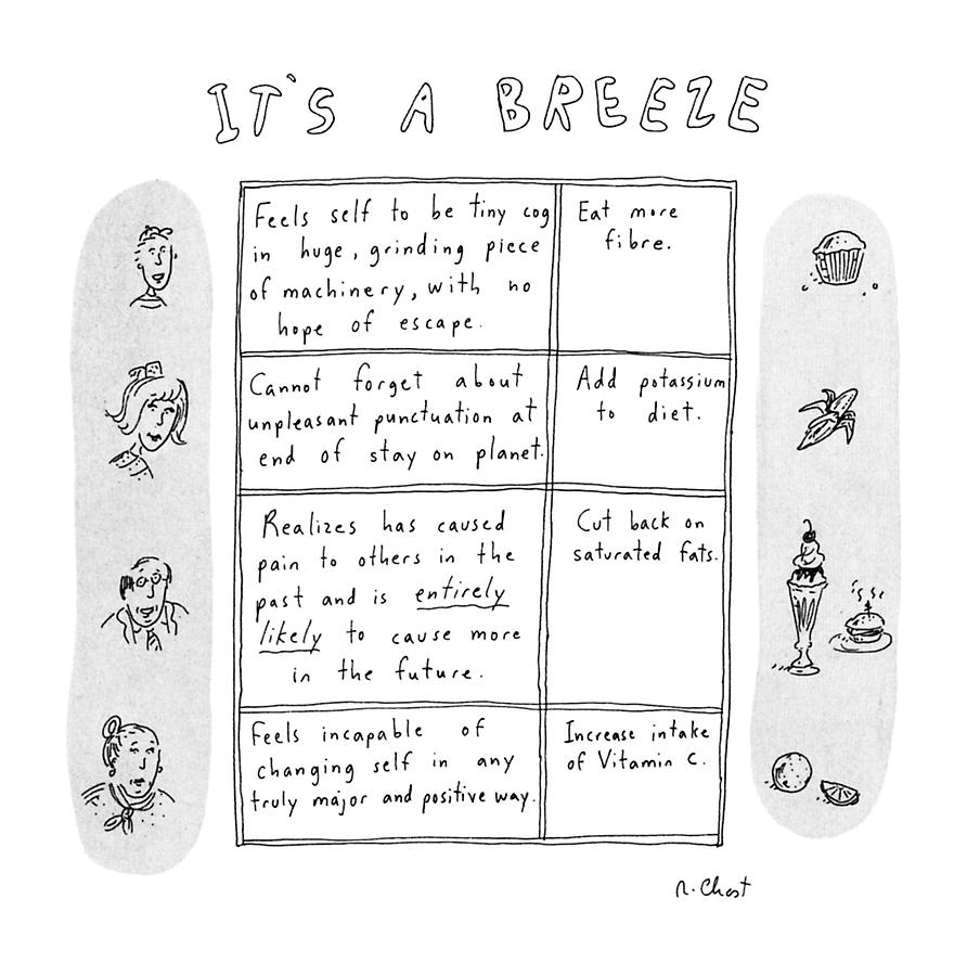 Its A Breeze Drawing by Roz Chast
