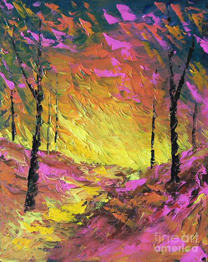Tree Painting - Its A Colorful Life by Steven Lebron Langston