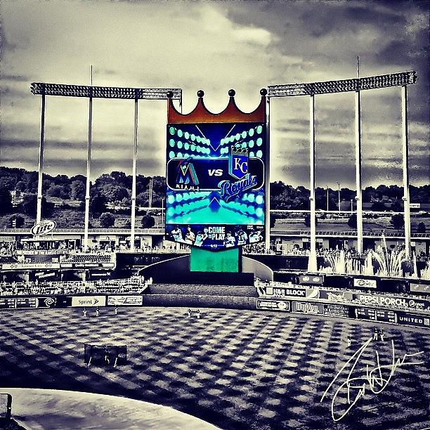Its A Great Night For A Royals Game! Photograph by Brian Lea