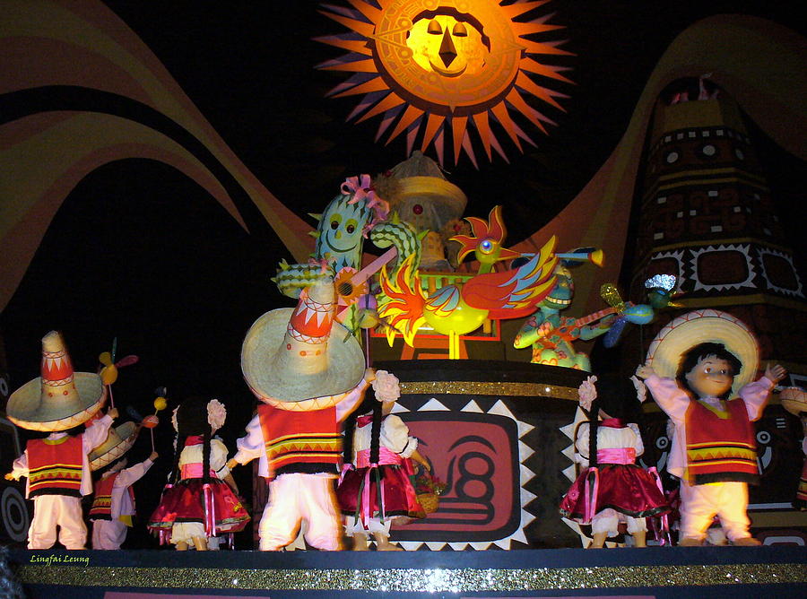 Its A Small World with dancing Mexican character Photograph by Lingfai Leung