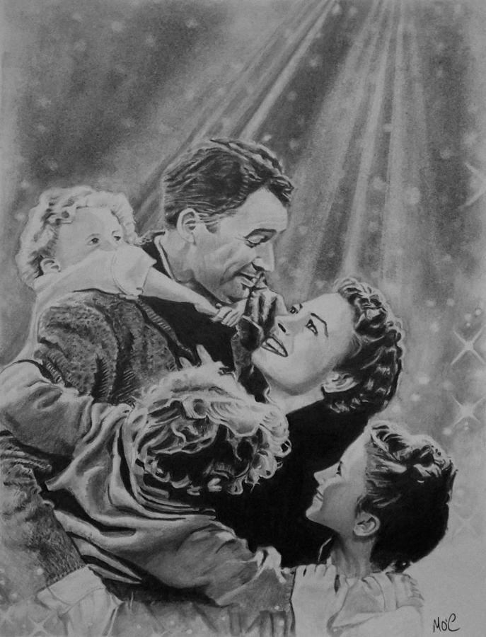 It's A Wonderful Life Drawing by Mike OConnell Fine Art America