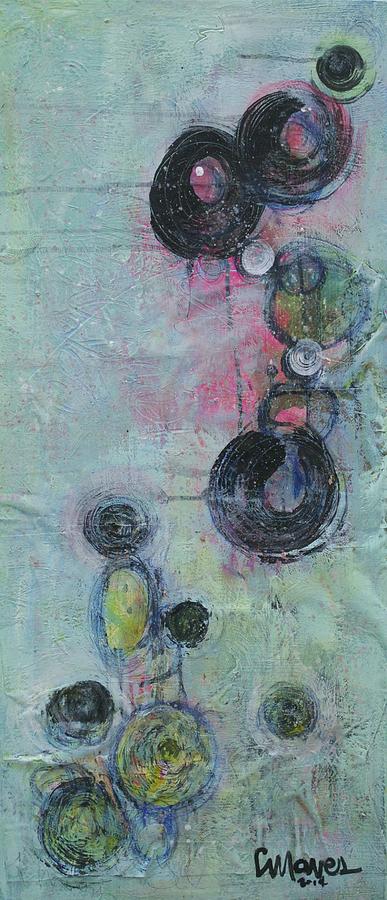 Its all about the Message Circles Painting by Laurie Maves ART