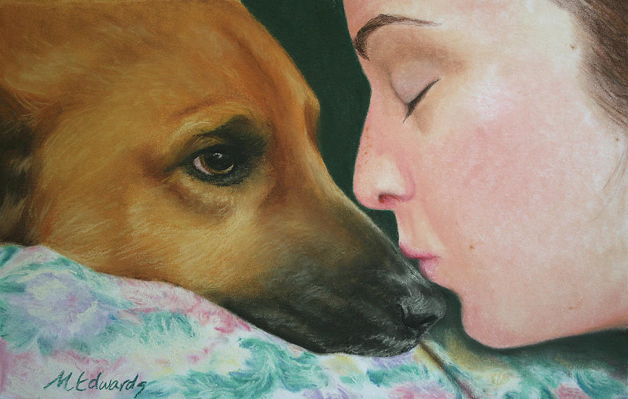 Dog Pastel - Its Alright by Marna Edwards Flavell
