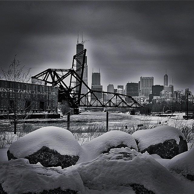 Chicago Photograph - Its Cold In The Chi. #chicago by Brian Stoneman
