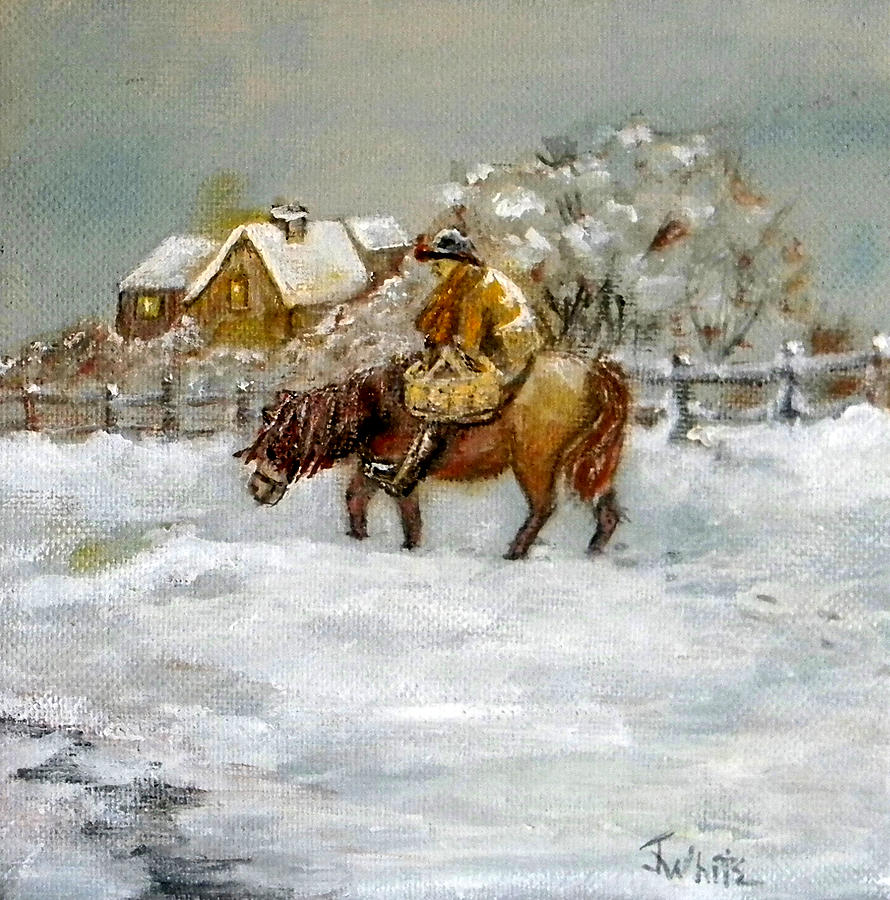 It's Cold Outside Painting by Judie White Fine Art America