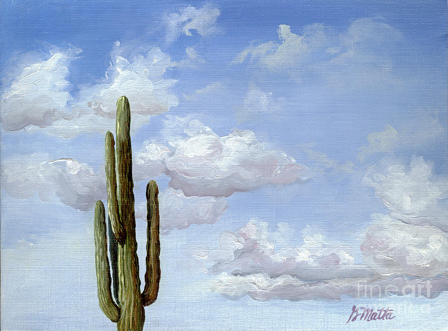 Landscape Painting - Its Lonely At The Top by Gretchen Matta Landscape Painting - Its Lonely At The Top by Gretchen Matta