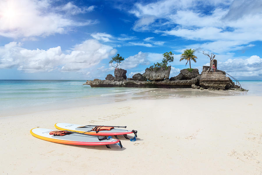 Its more fun in the Philippines - Boracay island Photograph by Maria Swärd