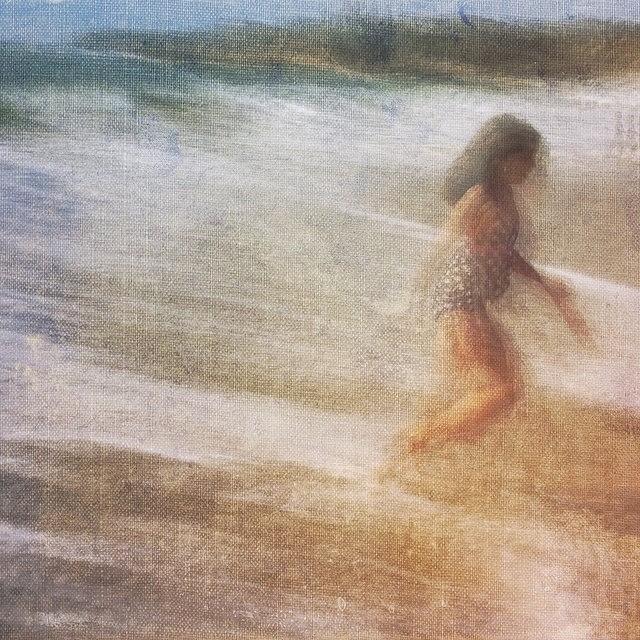 Abstract Photograph - Its My Niece #running On The #beach by Nicole Dalesio