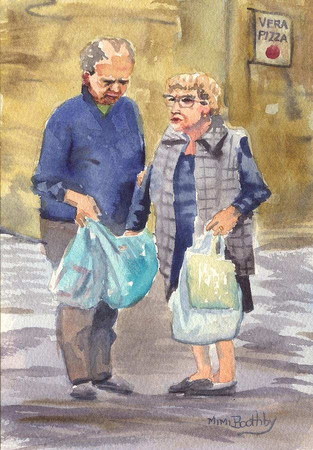 Its not in the bag Painting by Mimi Boothby