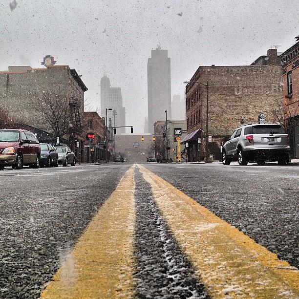 Toledo Photograph - Its Starting To Snow In Toledo by Joe Minock