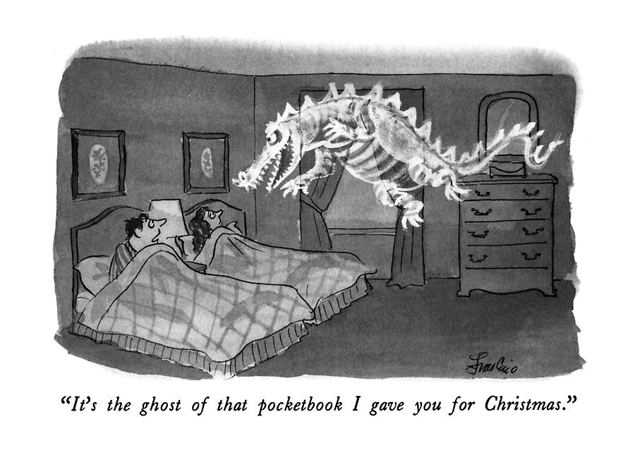 Its The Ghost Of That Pocketbook I Gave Drawing by Edward Frascino