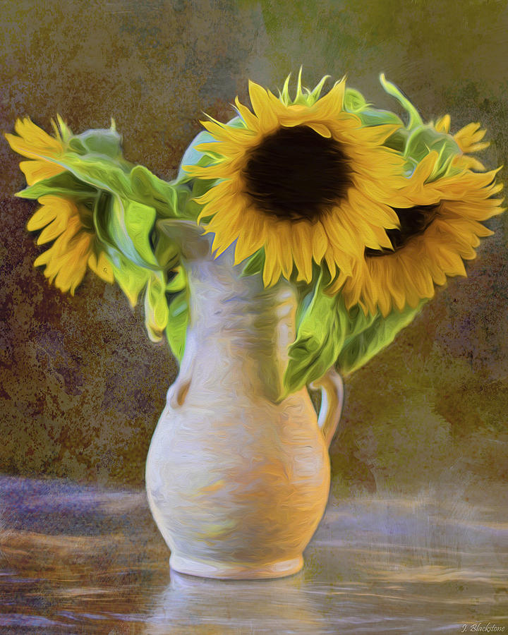 Its What Sunflowers Do - Flower Art Painting by Jordan Blackstone