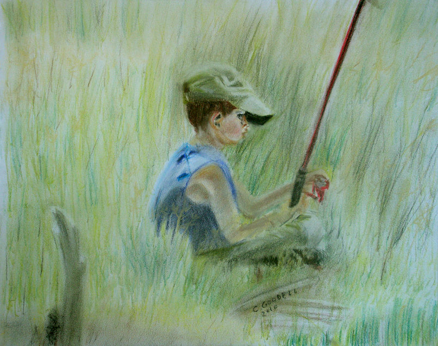 Ivan and the Red Rod Painting by Claudia Goodell