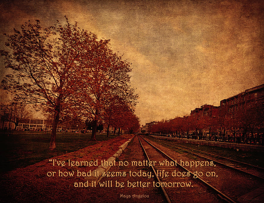 Ive Learned - It Will Be Better Tomorrow  Photograph by Maria Angelica Maira