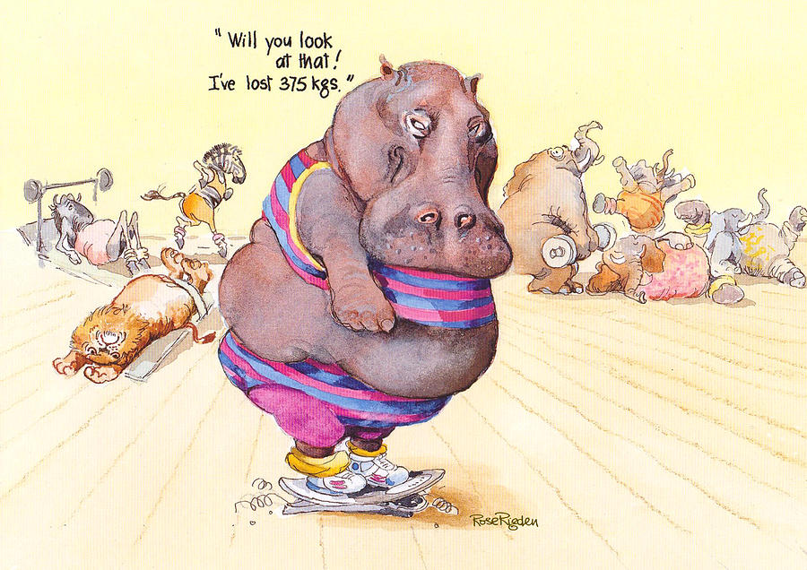 Rose Rigden I've lost Weight Painting by Rose Rigden - Fine Art America