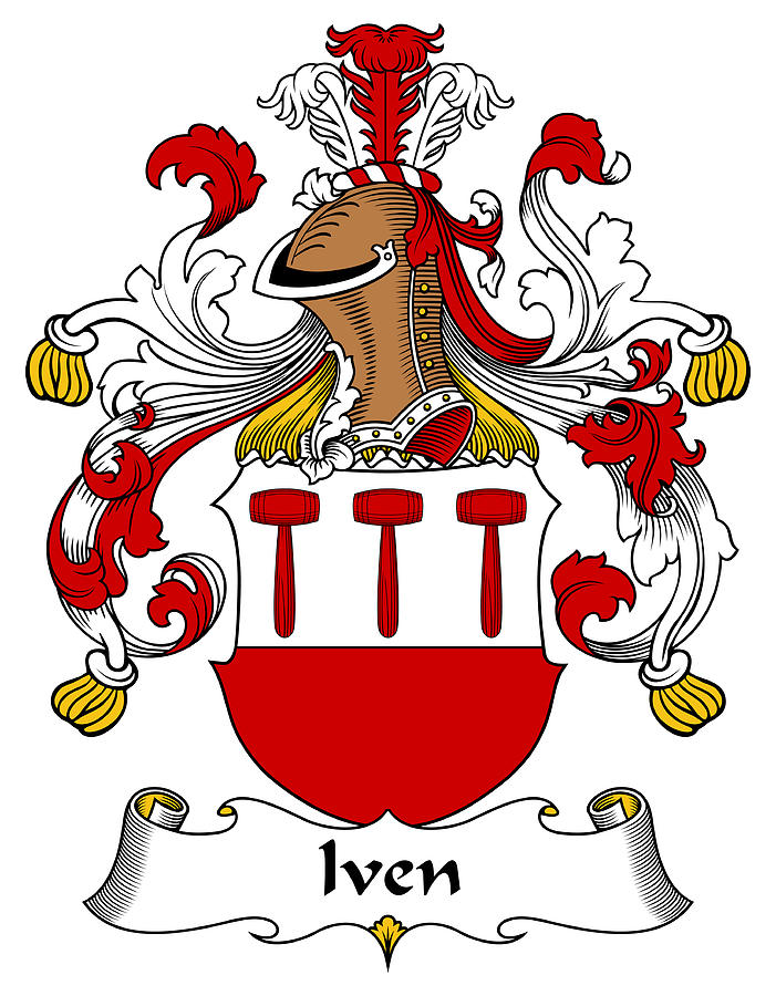 Iven Coat of Arms German Digital Art by Heraldry - Pixels