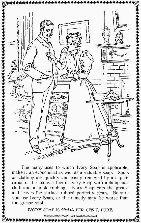 Ivory Soap Ad, 1898 Painting by Granger