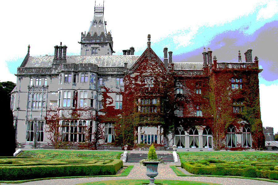 Castle Photograph - Ivy Covered Adare Manor  by Norma Brock