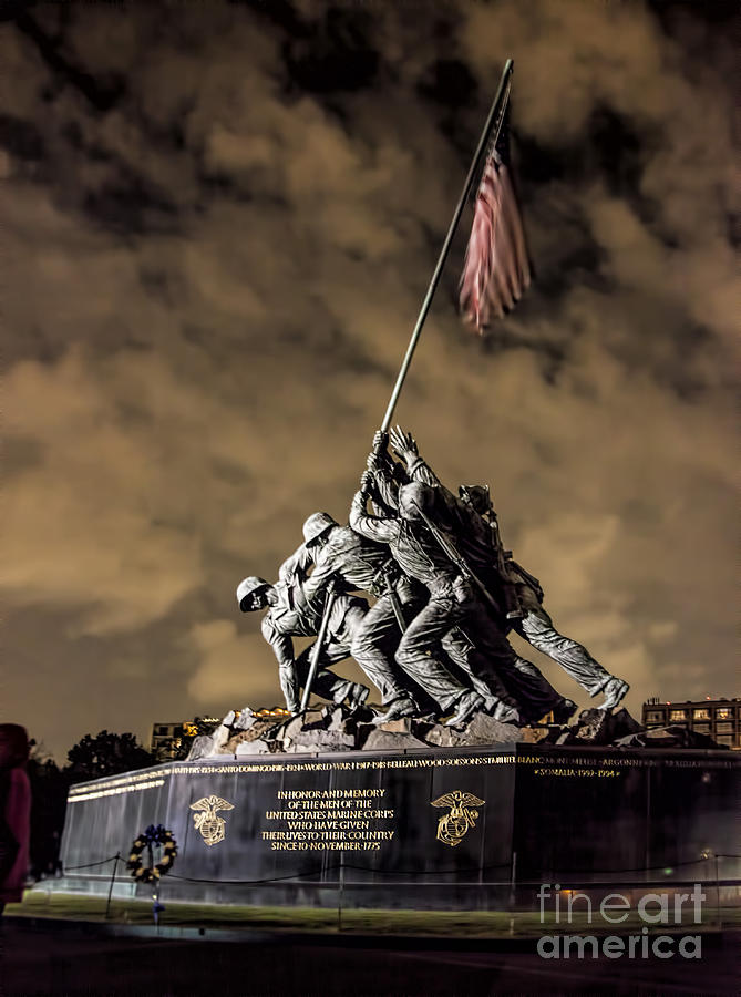 Iwo Jima at Night Photograph by Shirley Mangini