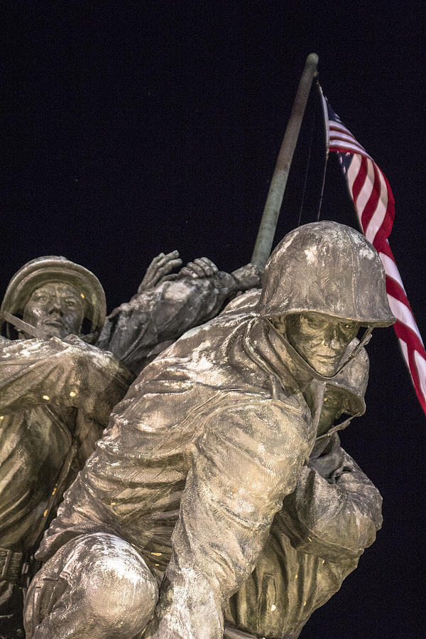 Iwo Jima Memorial DC from below Photograph by John McGraw