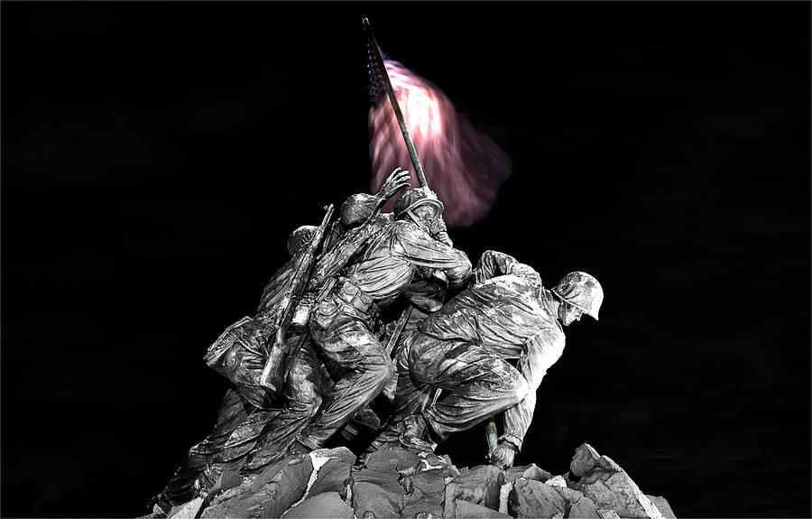 Iwo Jima Memorial Photograph by Michael Donahue