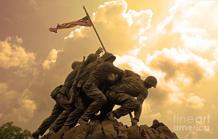 Iwo Jima Memorialized Photograph by Cindy Manero