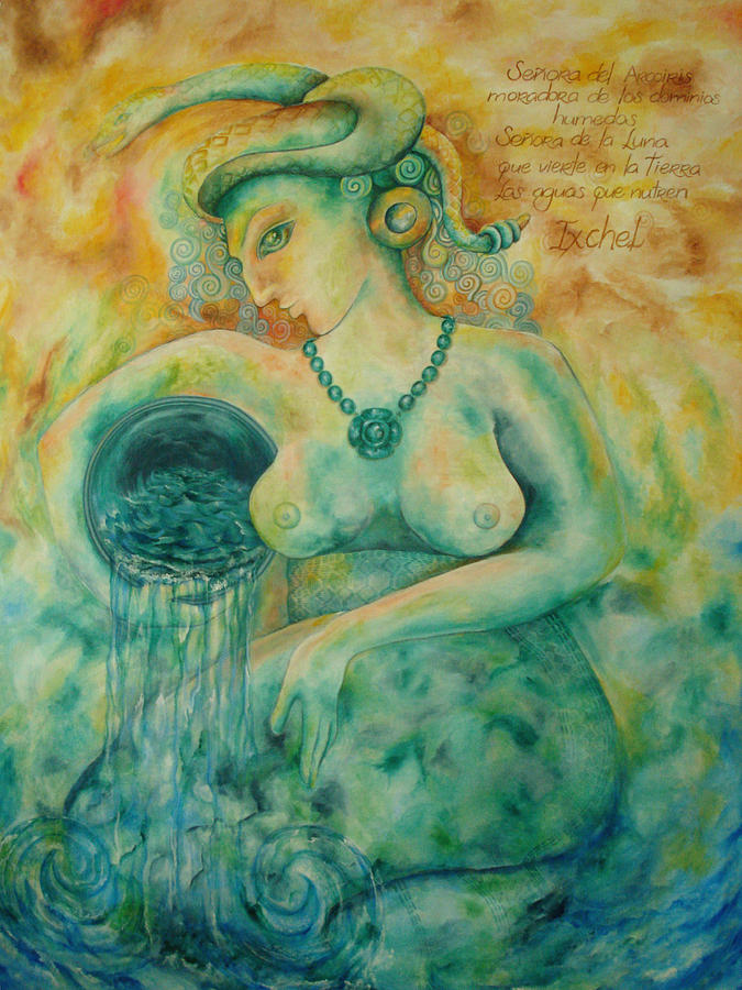 Mayan Goddess Painting - Ixchel by R Christy