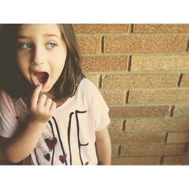 Vscocam Photograph - Izzy, My Niece, Lost Her First Tooth by Lindsey Lowe
