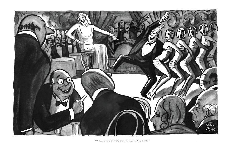 J. G.s A Card Drawing by Peter Arno