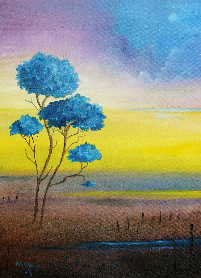 Jacaranda Tree Painting by Alicia Maury