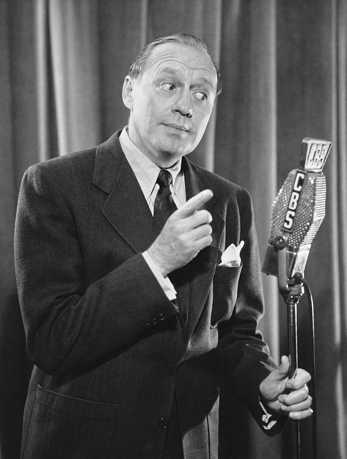 Jack Benny On CBS Photograph by Underwood Archives