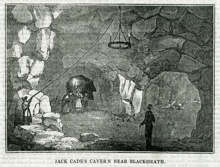 Jack Cade's Cavern, Near Blackheath Drawing by Mary Evans Picture ...