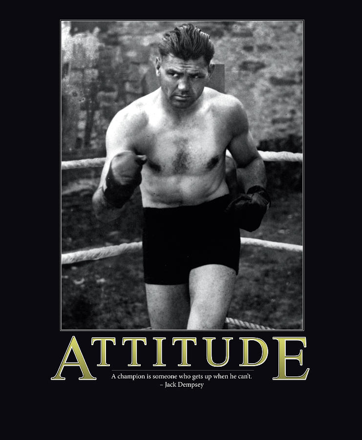 Vintage Photograph - Jack Dempsey Attitude by Retro Images Archive