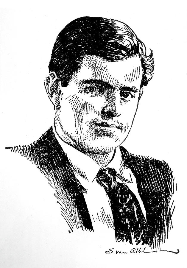 London Drawing - Jack London  American Writer by Mary Evans Picture Library