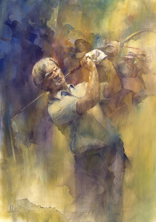 Jack Nicklaus Painting by Bob Crofut Fine Art America