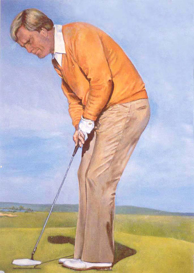 Jack Nicklaus Painting by Donna Tucker