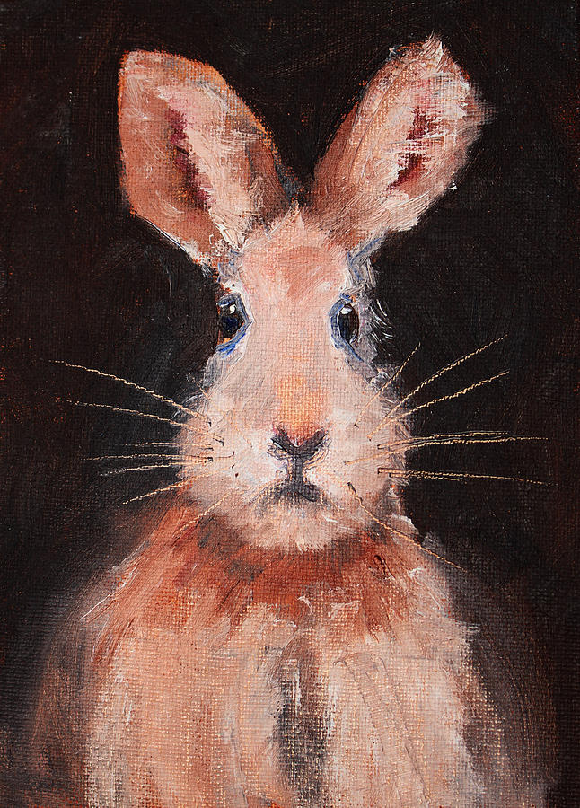 Rabbit Painting - Jack Rabbit by Nancy Merkle