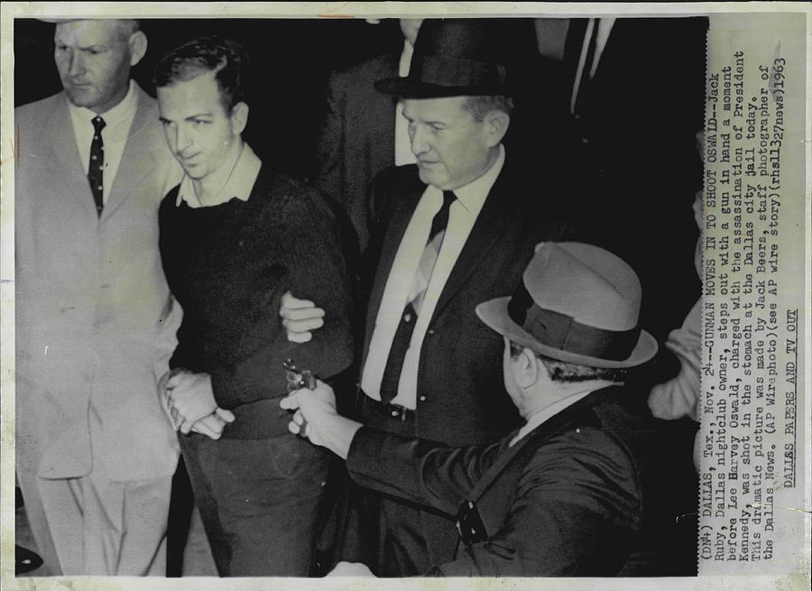 Jack Ruby Assasination of Lee Harvey Oswald Photograph by Retro Images Archive