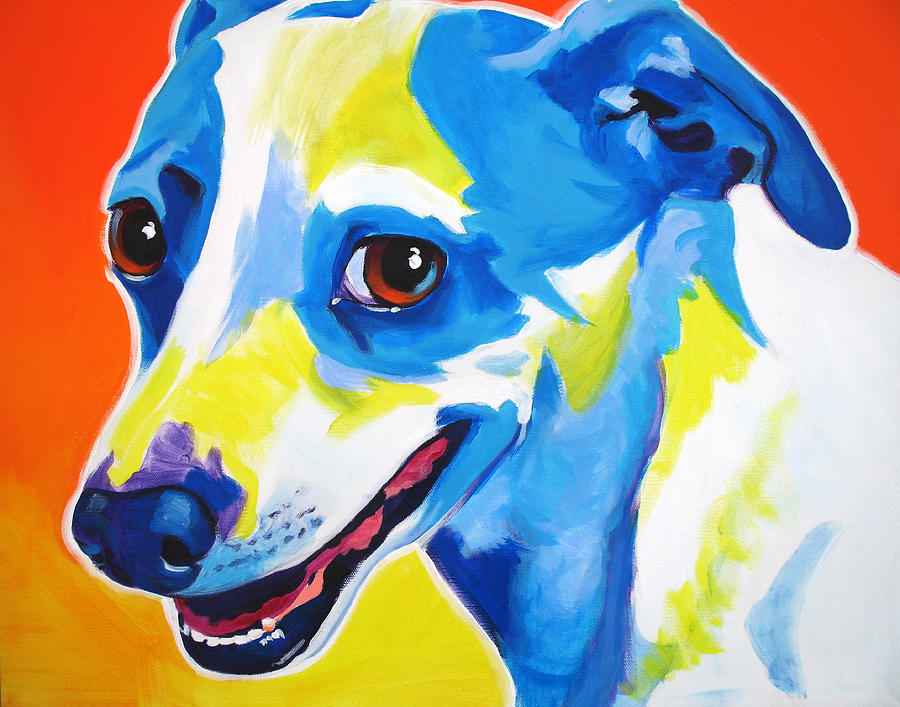 Dog Painting - Jack Russell - Skippy by Dawg Painter