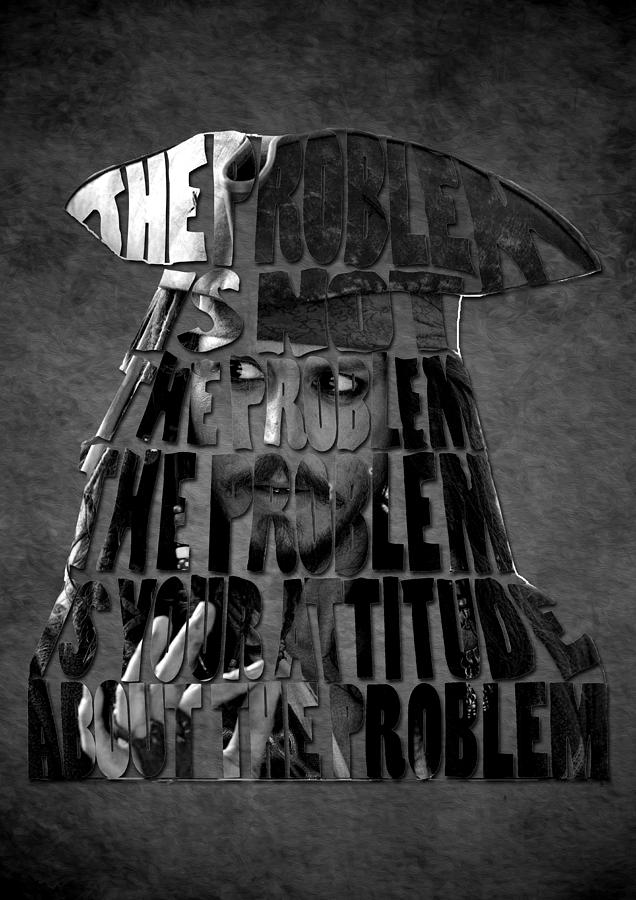 Jack Sparrow Quote Typography Design Painting by Georgeta Blanaru