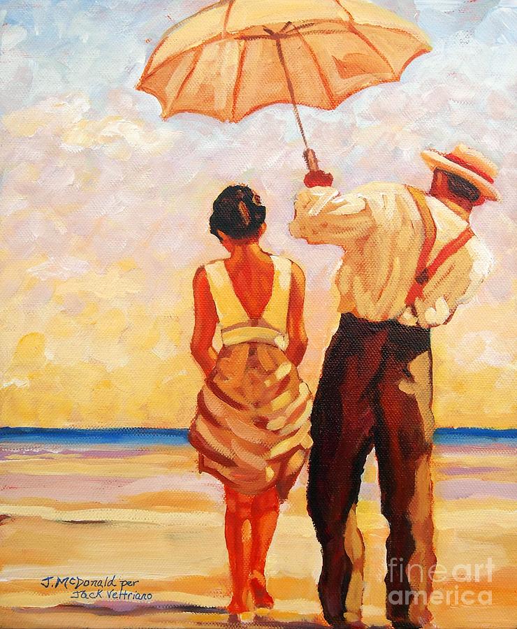 Jack Vettriano Tribute Painting by Janet McDonald