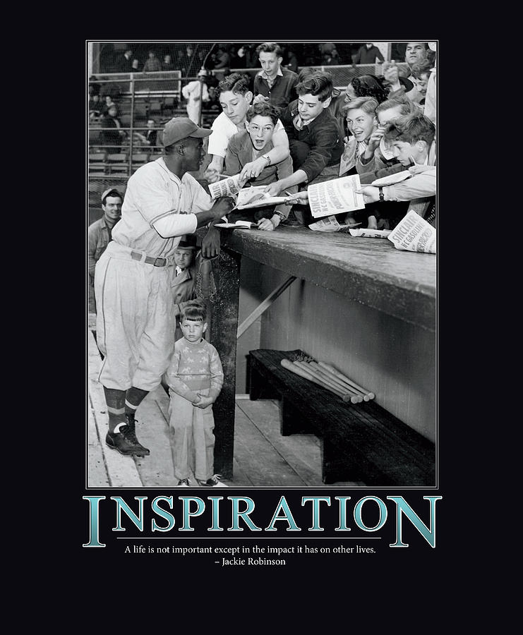 Jackie Robinson Photograph - Jackie Robinson Inspiration by Retro Images Archive