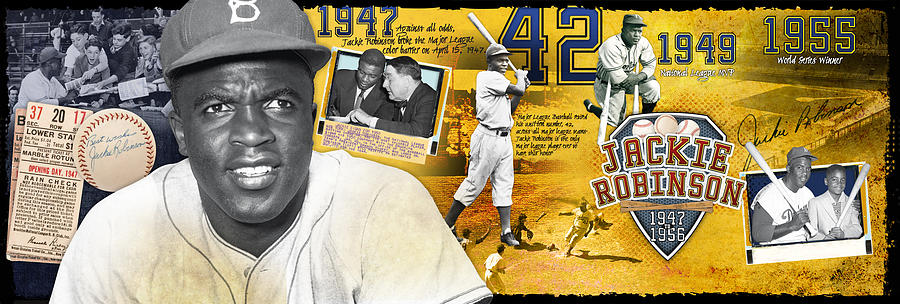 Jackie Robinson Panoramic Photograph by Retro Images Archive