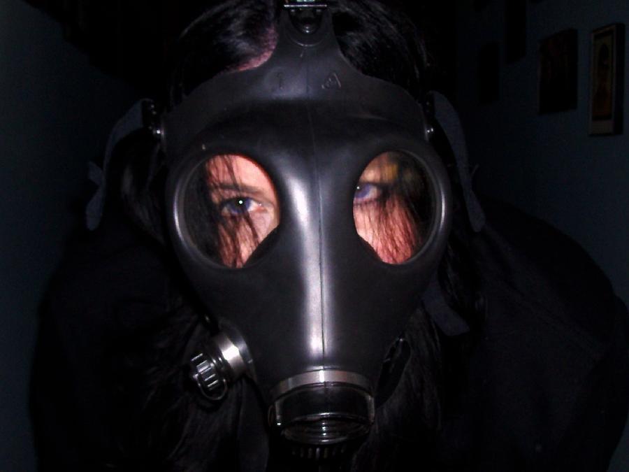 Jackie Tran Gasmask Photograph by STRega | Fine Art America