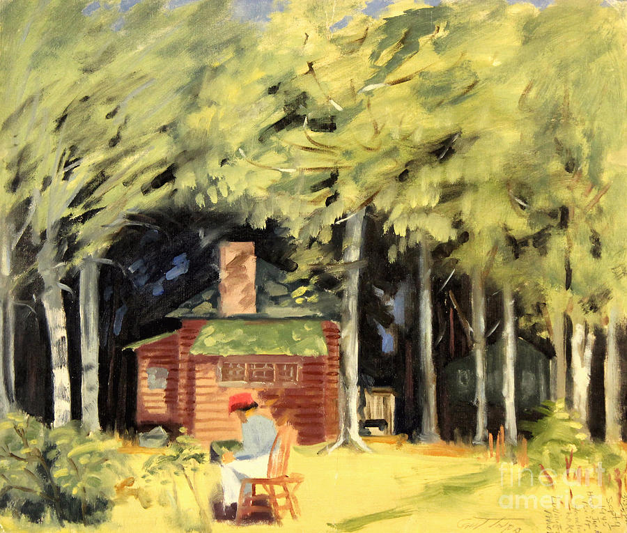 Jacks Cabin 1945 Painting by Art By Tolpo Collection