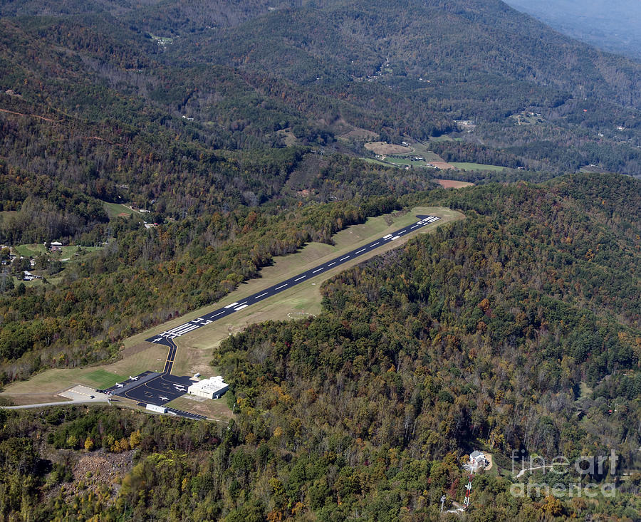 Jackson County Airport in Cullowhee NC Photograph by David Oppenheimer