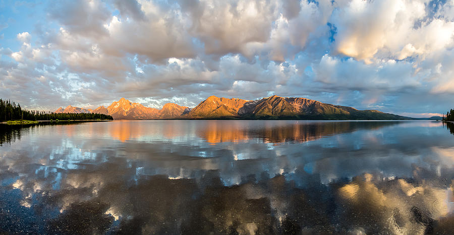 Jackson Lake at Sunrise Photograph by Michael Becker - Fine Art America